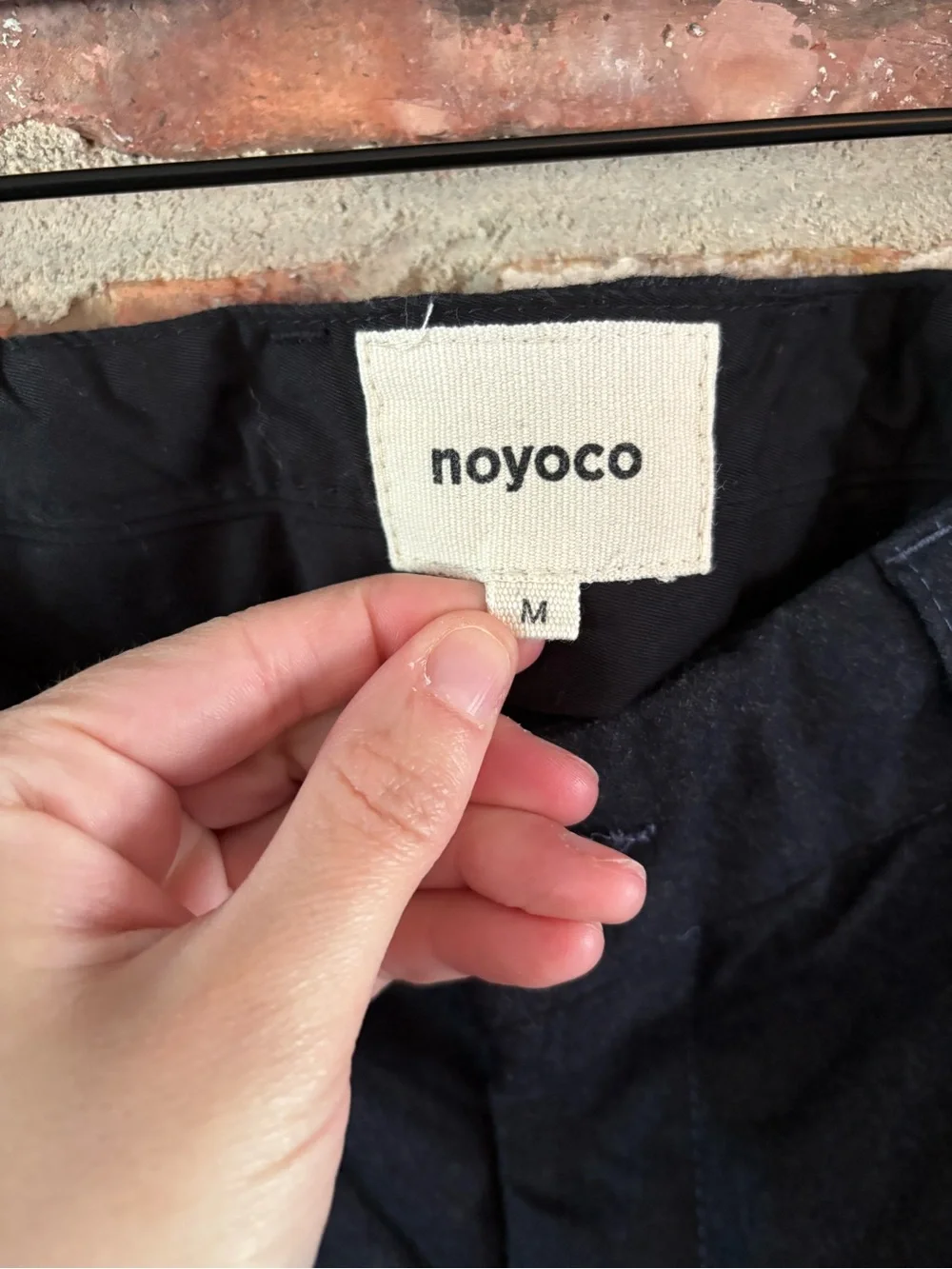 Noyoco Black 100% Wool Trouser Pants, M